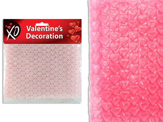 Carton of 24 6Pk 7-7/8In V'Tine Heart Shaped Bubble Pouch. 2 Asst.Colours: Red / Pink. Pbh.