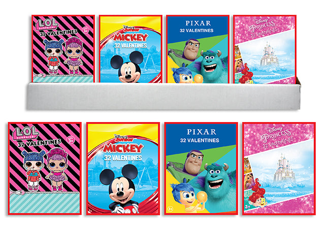 Carton of 24 Valentines Licensed Mickey Mouse Exchange Cards