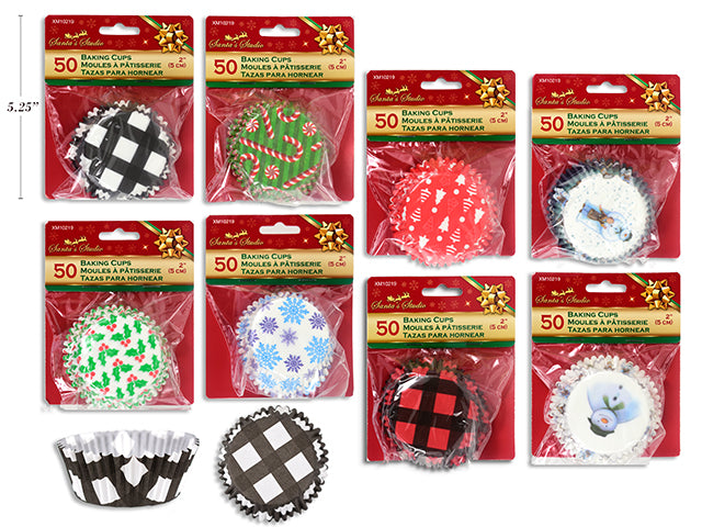 Carton of 24 Christmas Baking Cups 50 Pack