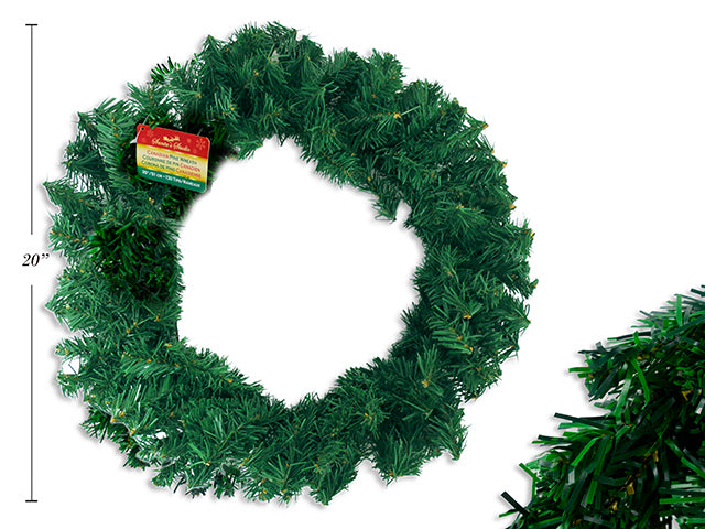 Carton of 12 Christmas Pine Wreath