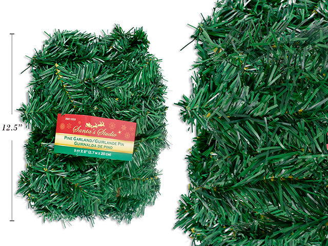 Carton of 24 Christmas Pine Garland With Pliable Tips