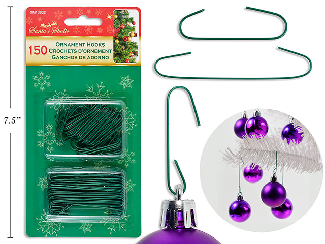 Carton of 24 Christmas Ornament Hook 150 Pack