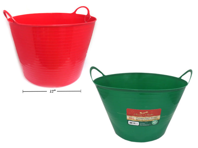 Carton of 36 Christmas Flexible Party Bucket