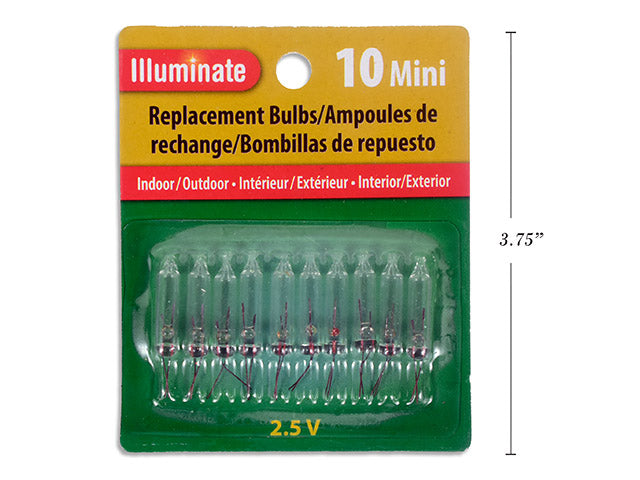 Carton of 24 Christmas Mini Replacement Bulbs 10 Pack