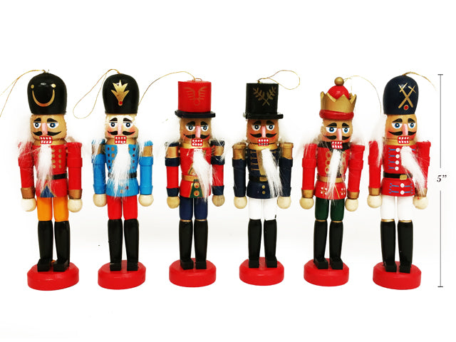 Carton of 24 Christmas Traditional Nutcracker With Red Base