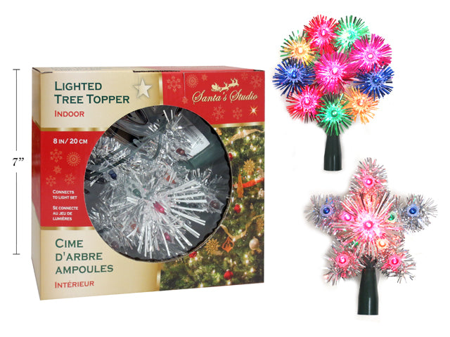 Carton of 24 Christmas Incandescent Lighted Indoor Tree Topper