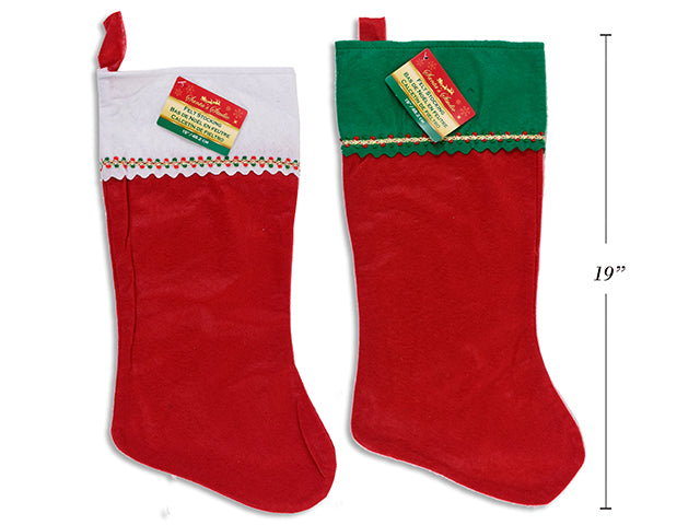 Carton of 36 Christmas Felt Stocking