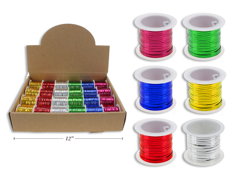 Carton of 24 Christmas Wire Twist Tie Roll