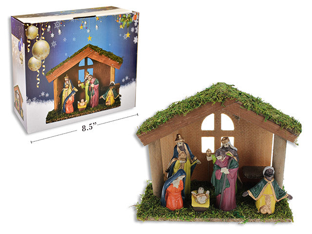 Carton of 12 Christmas Porcelain Character Nativity Scene Set Of 6