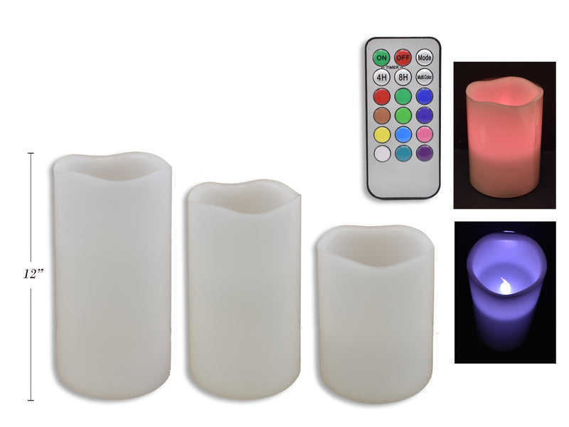 Carton of 12 Color Changing Scented Candle