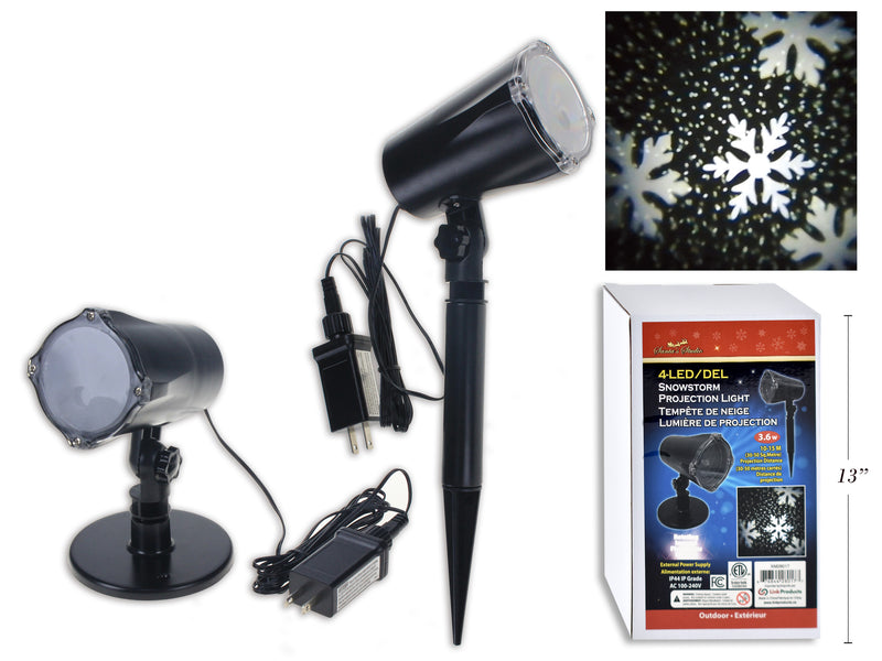 Carton of 8 Outdoor Snowstorm Projection Light