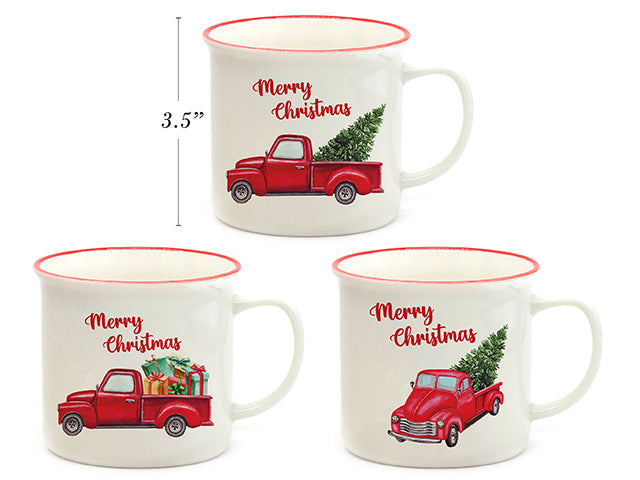 Carton of 12 Christmas Vintage Car Mug