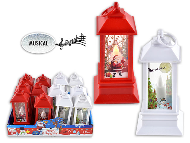 Carton of 12 Light Up Musical Lantern