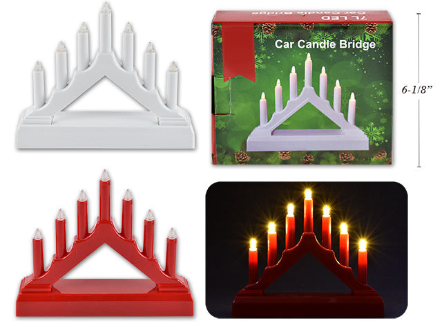 Carton of 12 Christmas 7 Led Candle Bridge Arch Light