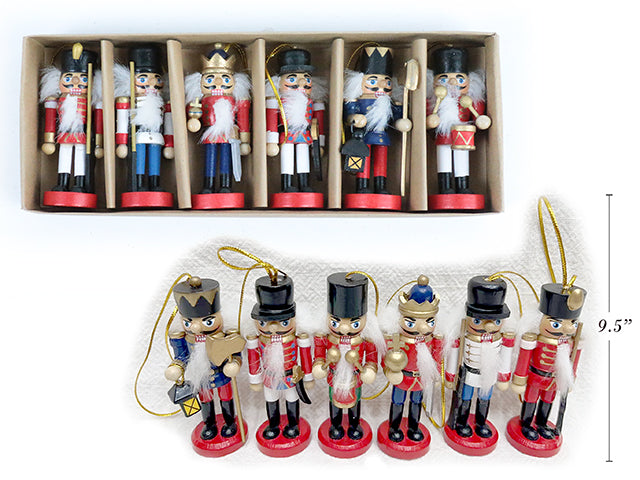 Carton of 24 Traditional Nutcracker With Gold Base Small