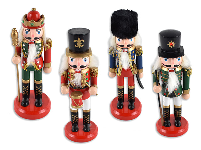 Carton of 12 Traditional Nutcracker With Red Base Medium