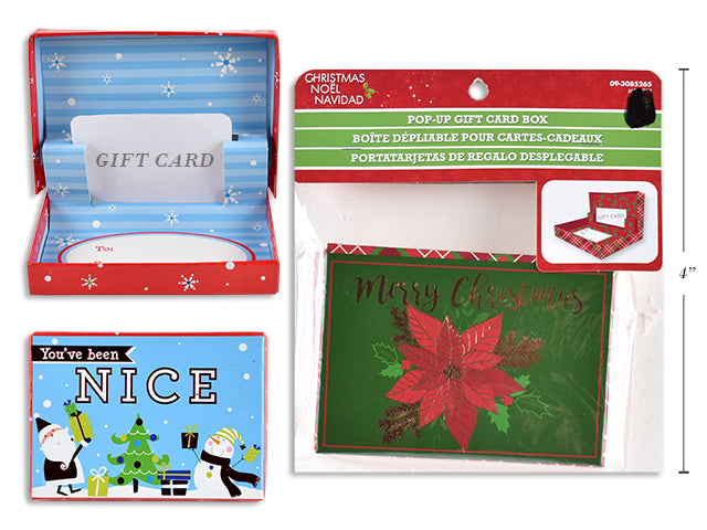 Carton of 24 Christmas Gift Card Box