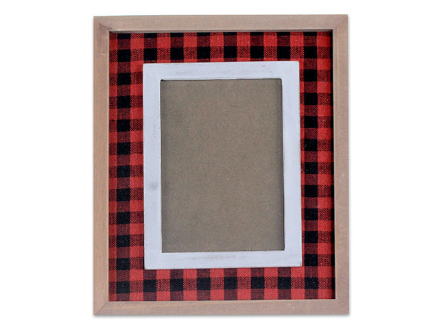 Carton of 12 Christmas Buffalo Plaid Photo Frame