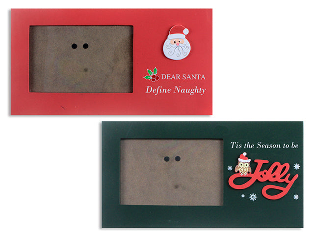 Carton of 12 Christmas Rectangular Photo Frame