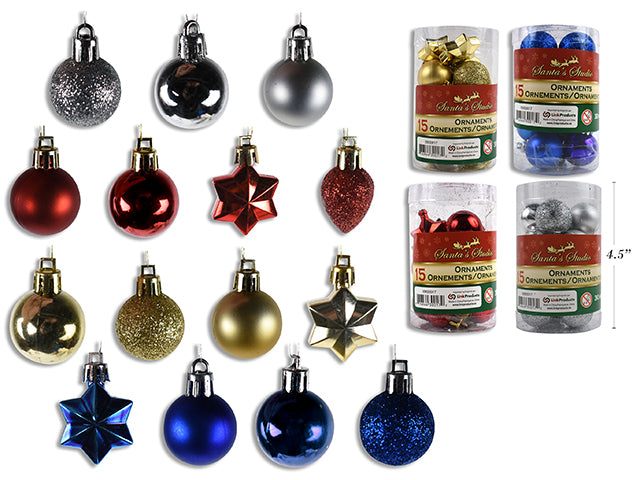 Carton of 24 Ornaments