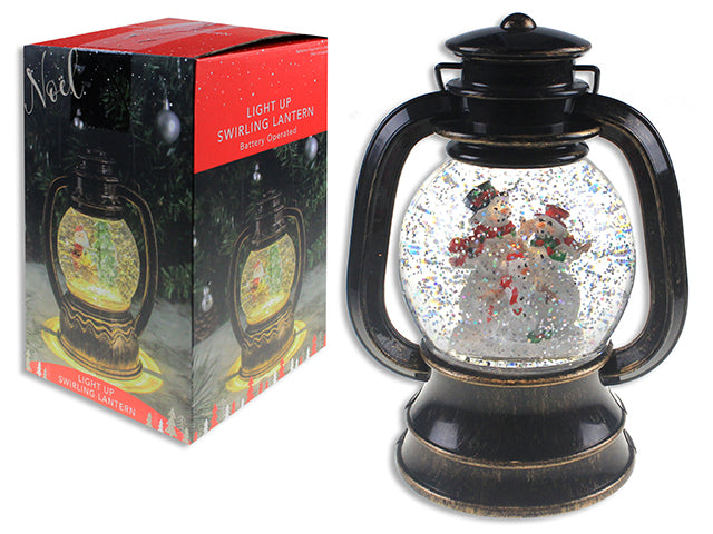 Carton of 6 Christmas Swirling Glitter Vortex Water Ball Lantern