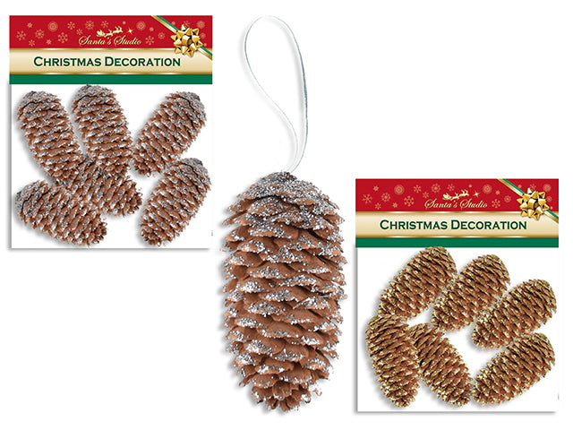 Carton of 24 Pine Cone Ornament