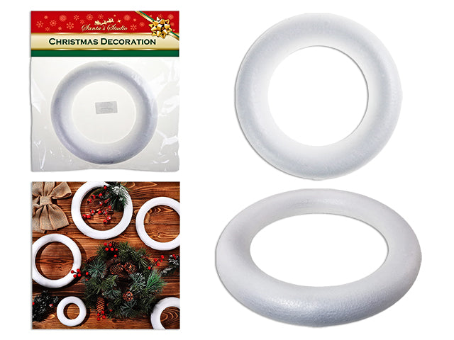 Carton of 24 Christmas Styrofoam Make Your Own Wreath