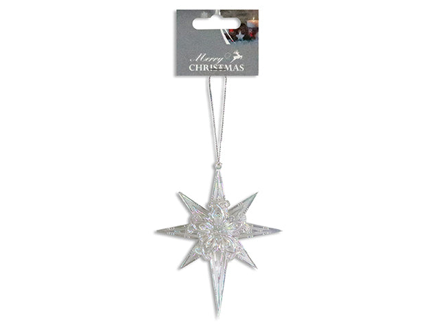 Carton of 12 Christmas Iridescent Star Ornament