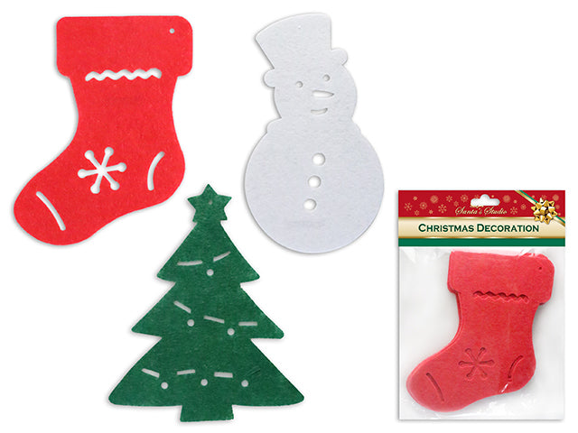 Carton of 24 Christmas Die Cut Felt Sheets