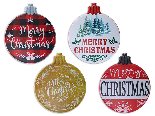 Carton of 12 Christmas Embossed Die Cut Ornament