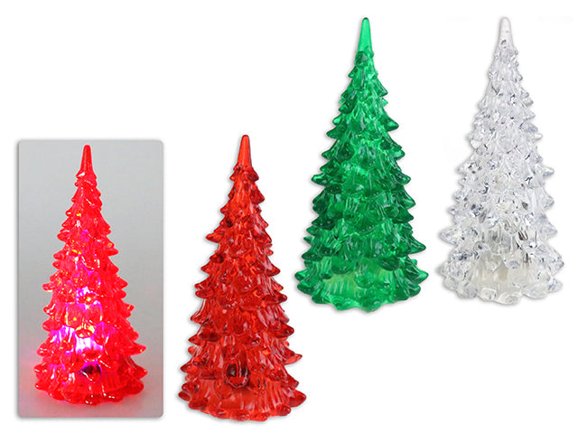 Carton of 24 Christmas Battery Operated Led Color Changing Tree