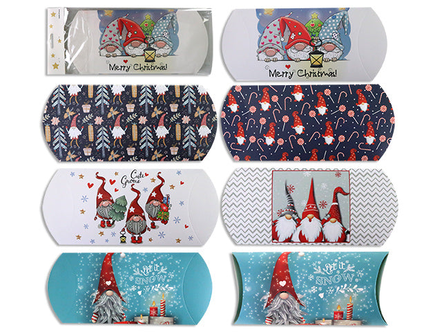 Carton of 24 Christmas Gnome Pillow Card Holder 3 Pack