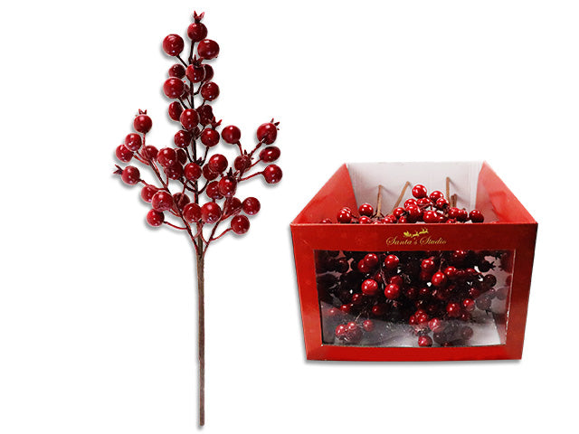 Carton of 24 Christmas Berries Branch