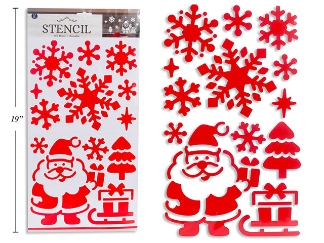 Carton of 24 Christmas 2 Section Perforated Stencils