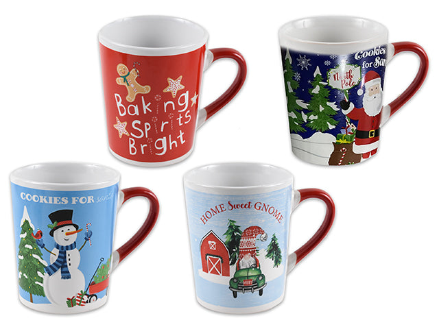 Carton of 12 Christmas Tapered Mug