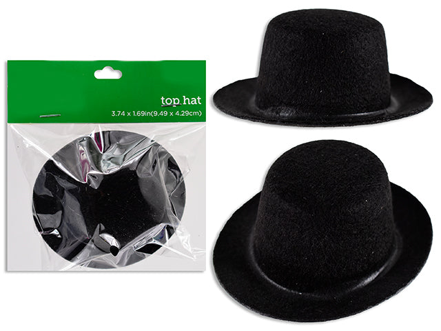 Carton of 24 2.2in x 2in Xmas Felt Top Hat. Pbh.