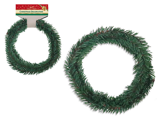 Carton of 24 6.56ft Xmas Pliable Pine Garland. 1cm Tip Width. h/c.