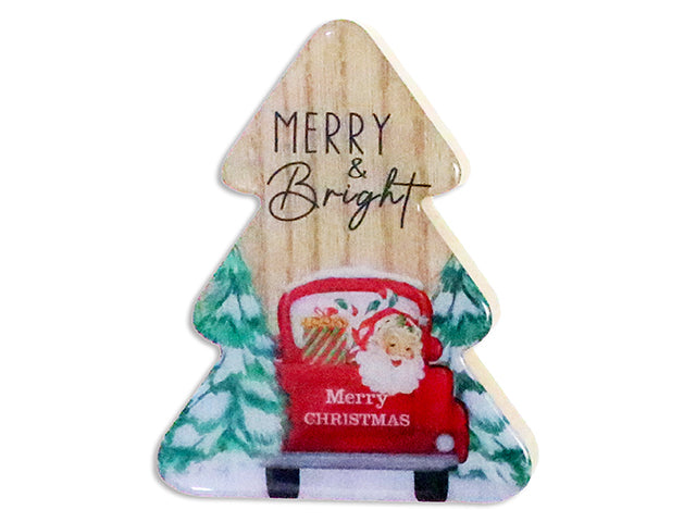 Carton of 12 Xmas Die-Cut Epoxy Finish Tabletop Decoration. Colour Label.