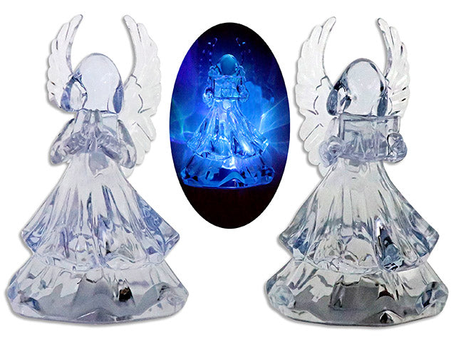 Carton of 12 7in Xmas B/O LED Colour Changing Light Up Angel. 4 Asst.Styles. Cht.