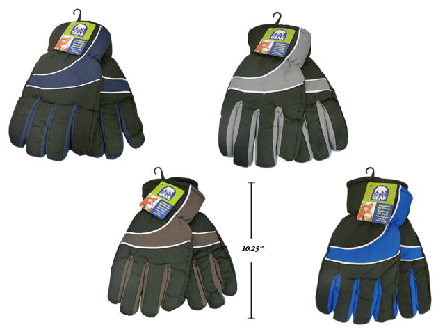 Mens Insulated Ski Gloves One Size