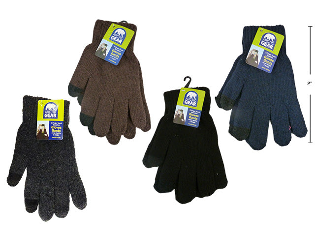 Adult Insulated Finger Touch Screen Text Gloves One Size