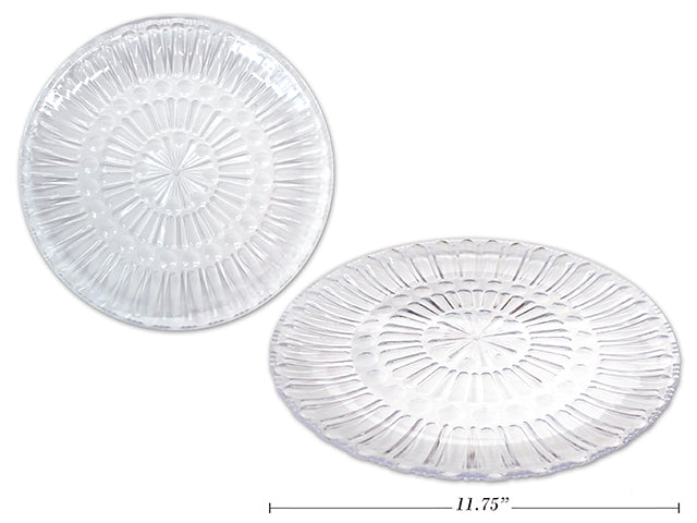 Crystal Round Serving Plate