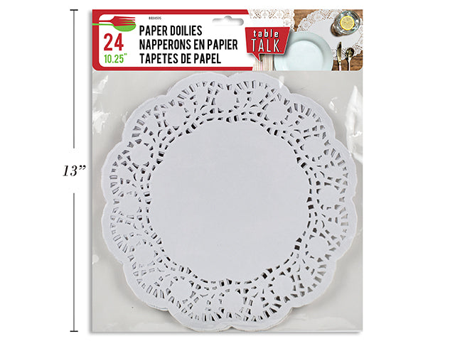 Round Paper Doilies Large 24 Pack