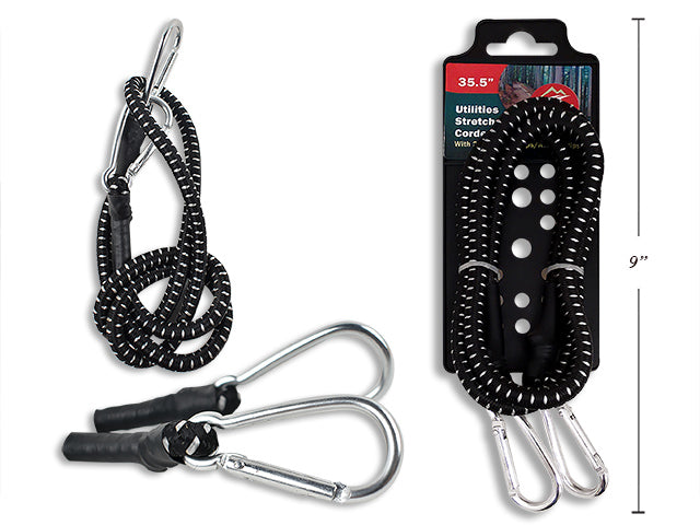 Utilities Stretch Cord With Carabiner Clips