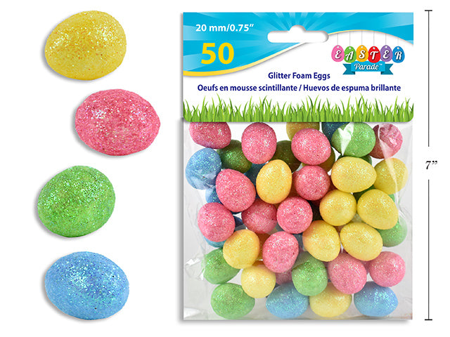 Easter Glitter Foam Eggs