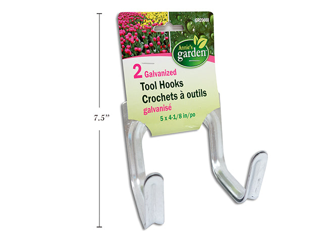 Galvanized Garden Tool Hooks