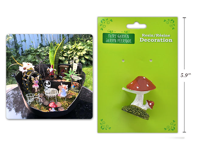 Polyresin Fairy Garden Mushrooms