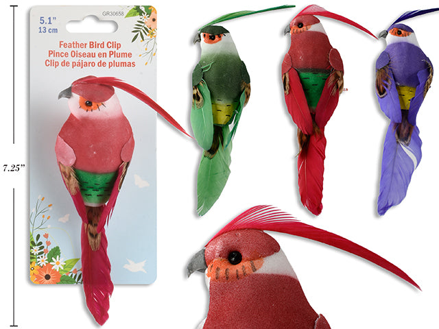 Feathered Parrot Clip