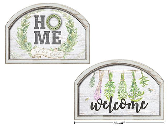 Arch Welcome Or Home Wall Plaque