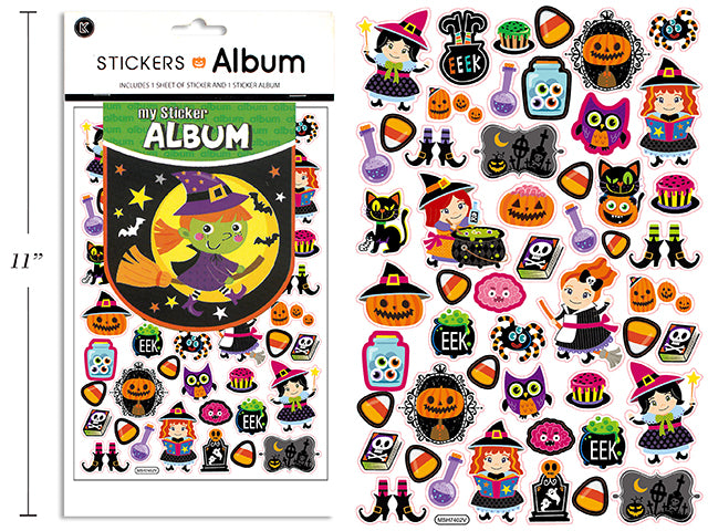 Halloween Stickers And Album Set